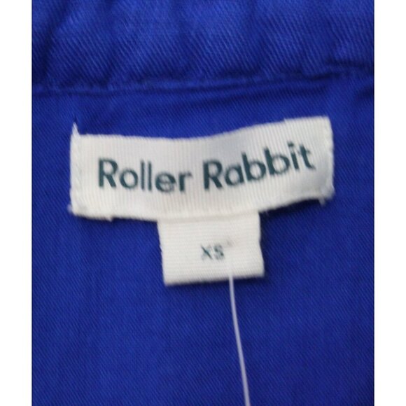 Roller Rabbit Boho Ruffle Dress Size XS Blue Linen NWT - Picture 3 of 6